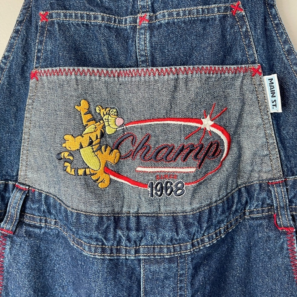 vintage Main Street Disney brand short overalls - Picture 2 of 5